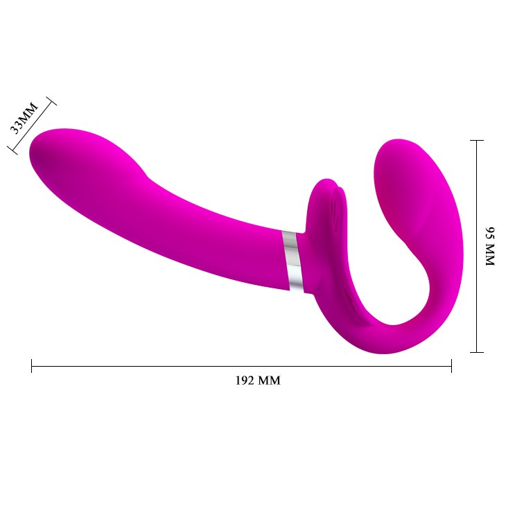 PRETTY LOVE - VIBRATING STRAPLESS STRAP-ON 2