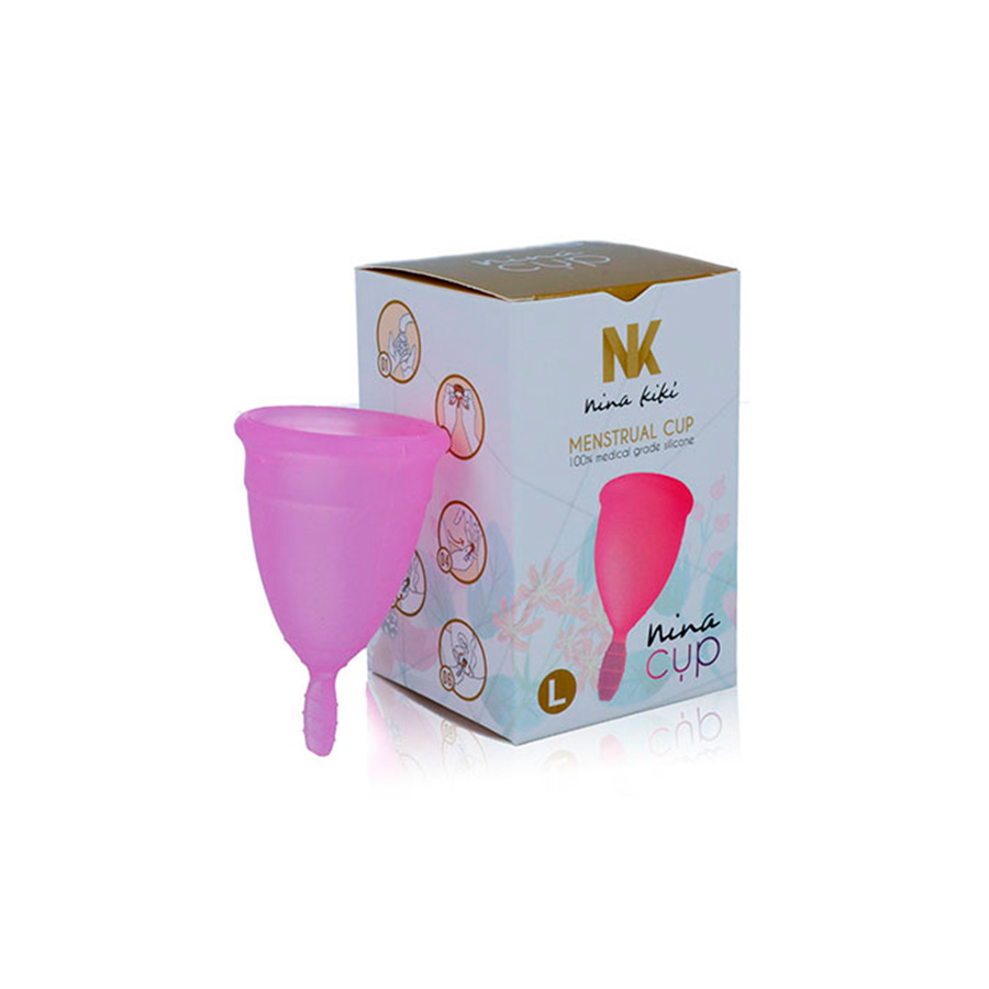 Presentación de Nina Cup copa menstrual L