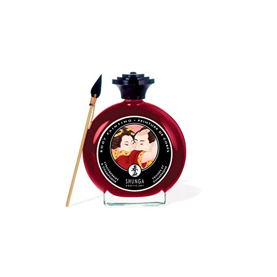 Pintura corporal Shunga fresas y cava