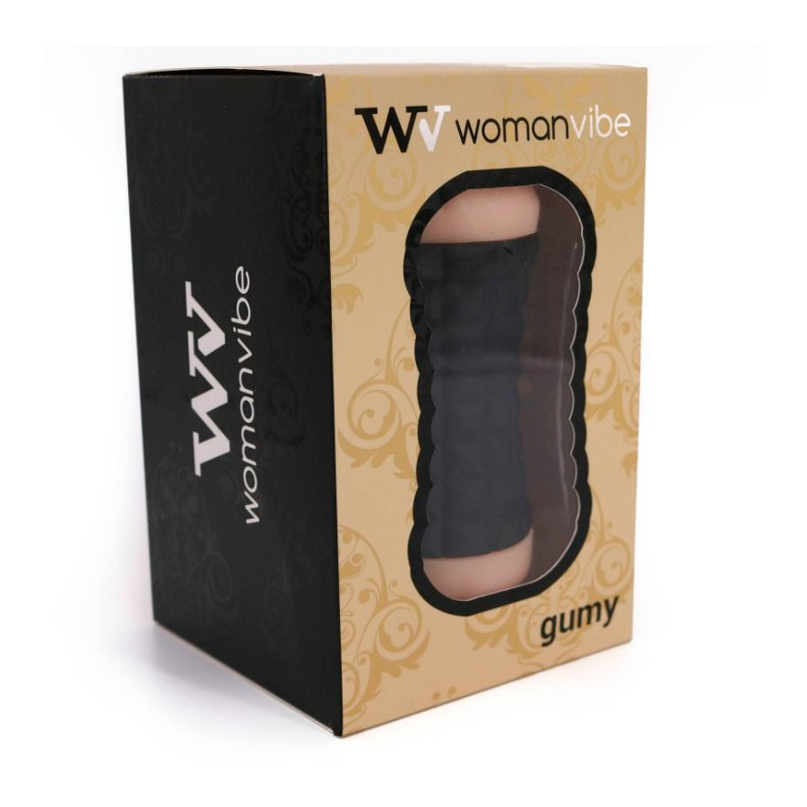 Presentación de Womanvibe masturbador doble gumy